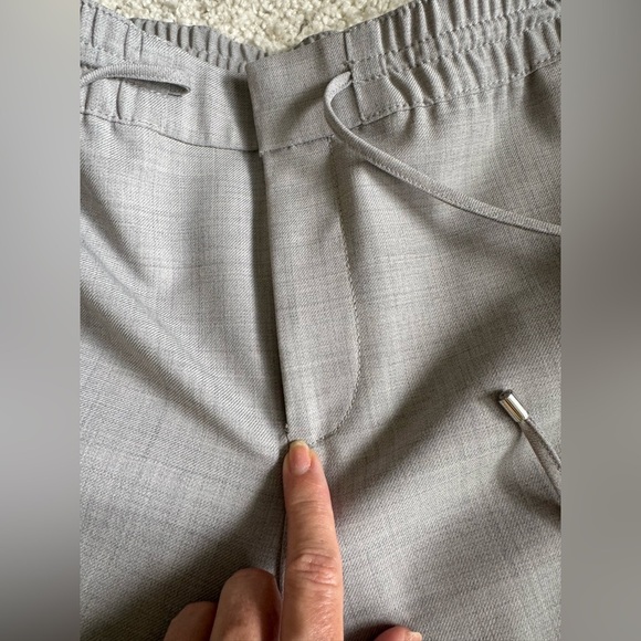 Club Monaco Gray Wool Blend Slacks with Elastic Waistband Size 4 - Picture 9 of 11